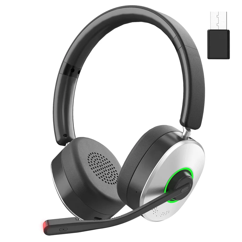 Wantek® 162BTC Wireless Headset with Microphone for Work