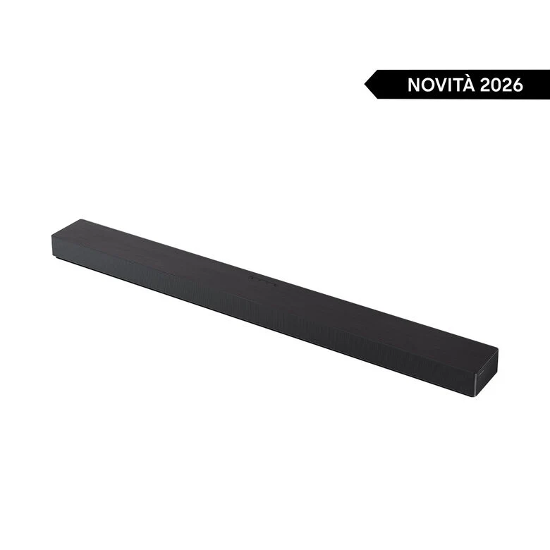 Samsung Soundbar HW-QS90H/XC, Audio 7.1.2 canali, potenza 330W, Active Voice Amplifier Pro, Bluetooth 5.3, Q-Symphony, Wireless Dolby Atmos, 2026