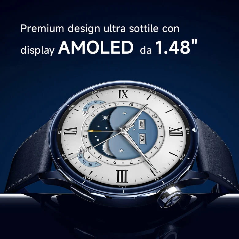 Xiaomi Watch S5 3,76 cm (1.48") AMOLED 46 mm Digitale 480 x 480 Pixel Touch screen Nero Wi-Fi