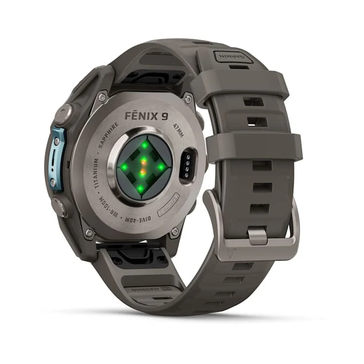 Garmin fēnix 9 3,56 cm (1.4") AMOLED 47 mm Digitale 454 x 454 Pixel Touch screen Titanio Wi-Fi GPS (satellitare)