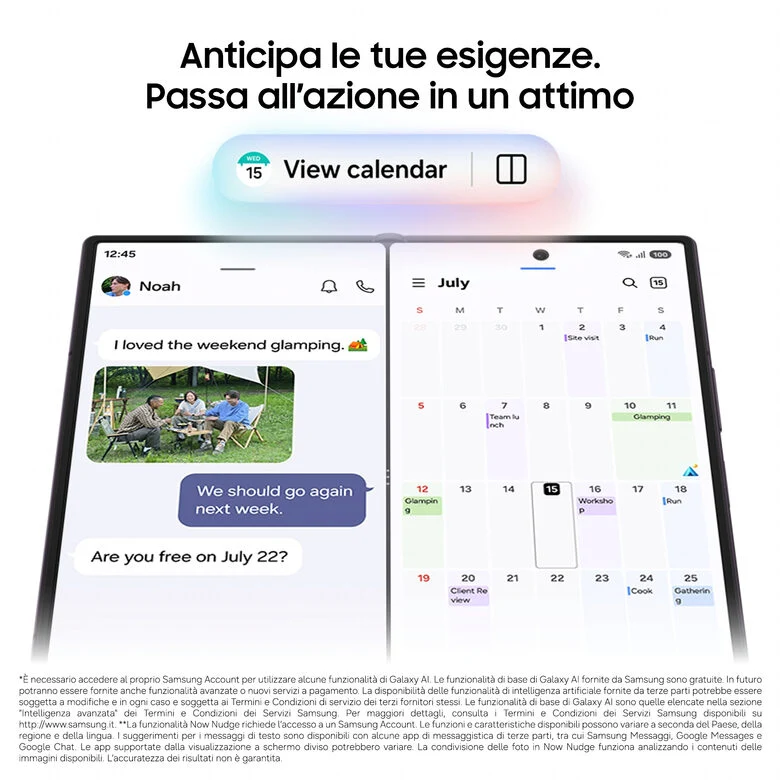 Samsung Galaxy Z Fold8 Ultra , 256GB, Graphite, Processore Potente, Batteria 5000 mAh, Multischermo, RAM 12GB, Camera 200 MP, Now Nudge, Assistente Foto