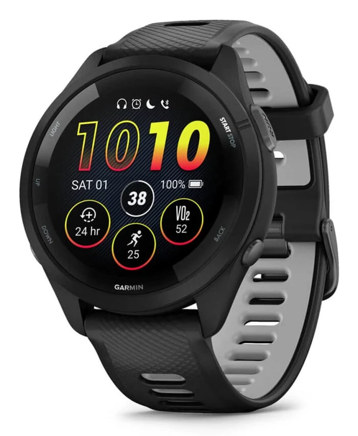 Garmin Forerunner 265 3,3 cm (1.3") AMOLED 46 mm Digitale 416 x 416 Pixel Touch screen Nero Wi-Fi GPS (satellitare)