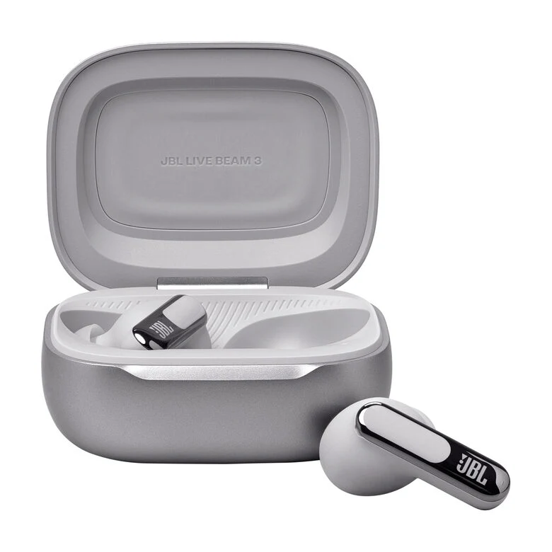 JBL Live Beam 3 Auricolare Wireless In-ear Chiamate/Musica/Sport/Tutti i giorni Bluetooth Argento