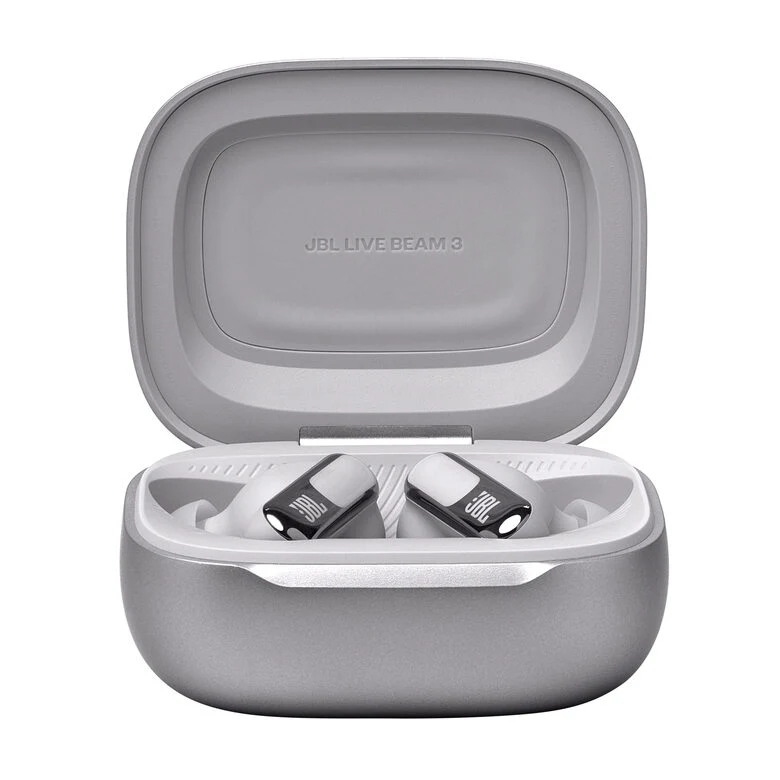 JBL Live Beam 3 Auricolare Wireless In-ear Chiamate/Musica/Sport/Tutti i giorni Bluetooth Argento