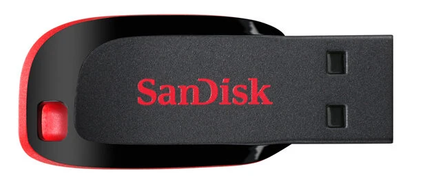 SanDisk Cruzer Blade unità flash USB 16 GB USB tipo A 2.0 Nero, Rosso