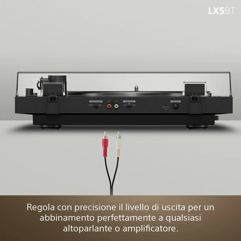 Sony PS-LX5BT Giradischi con trasmissione a cinghia Nero Automatico