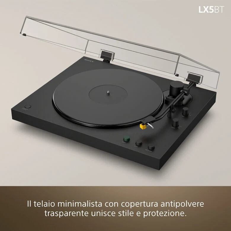 Sony PS-LX5BT Giradischi con trasmissione a cinghia Nero Automatico