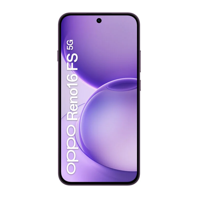 OPPO Reno16 FS 5G Smartphone Purple Black Box