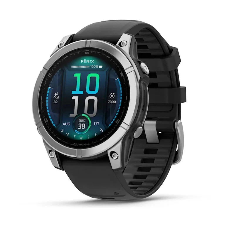 Garmin Fenix E 3,3 cm (1.3") AMOLED 47 mm Digitale 416 x 416 Pixel Touch screen Acciaio inox Wi-Fi GPS (satellitare)
