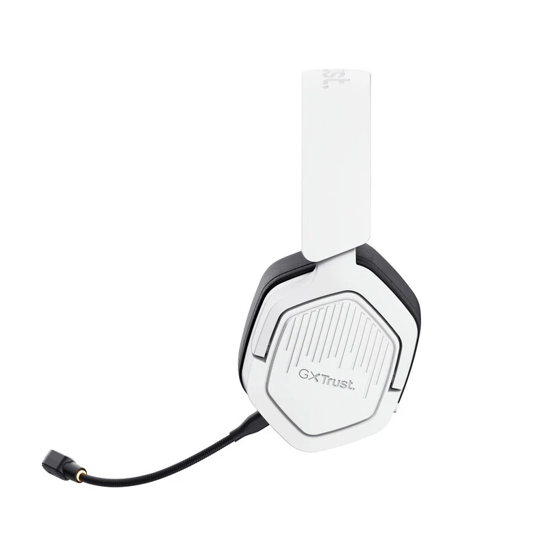 Trust GXT 493W Carus Auricolare Con cavo e senza cavo A Padiglione, Casco Gaming USB Type-C / USB Type-A Bluetooth Bianco