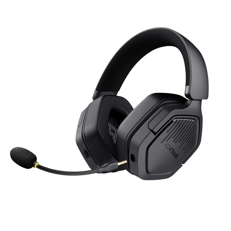 Trust GXT 493 Carus Auricolare Con cavo e senza cavo A Padiglione, Casco Gaming USB Type-C / USB Type-A Bluetooth Nero