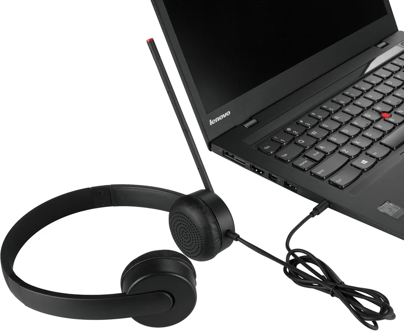 Lenovo Essential Stereo Analog Cuffie con Microfono prodotto NUOVO
