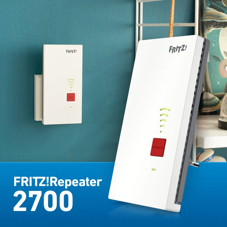 Repeater FRITZ! 2700 International Ripetitore di rete 6500 Mbit/s Bianco