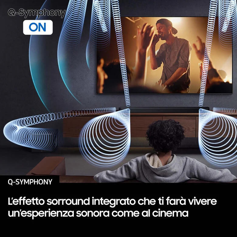 Samsung HW-QS700F/ZF Soundbar, Audio 3.1.2 canali, Subwoofer Wireless, Dolby Atmos