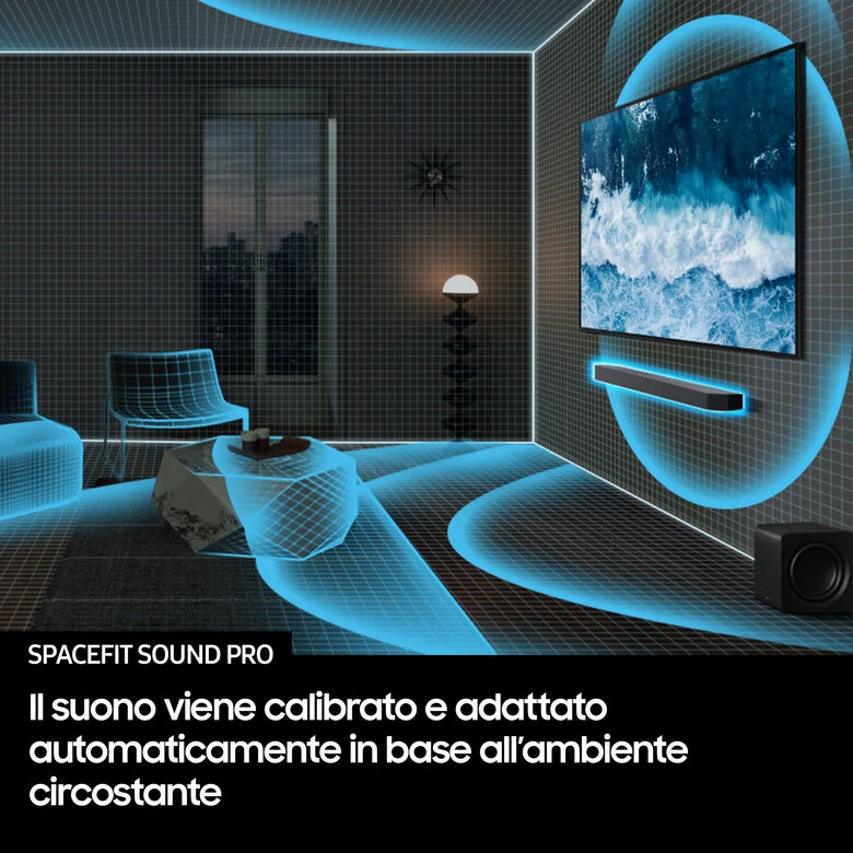 Samsung Soundbar HW-Q930F/ZF, Audio 9.1.4 canali, Wireless Dolby Atmos, 2025