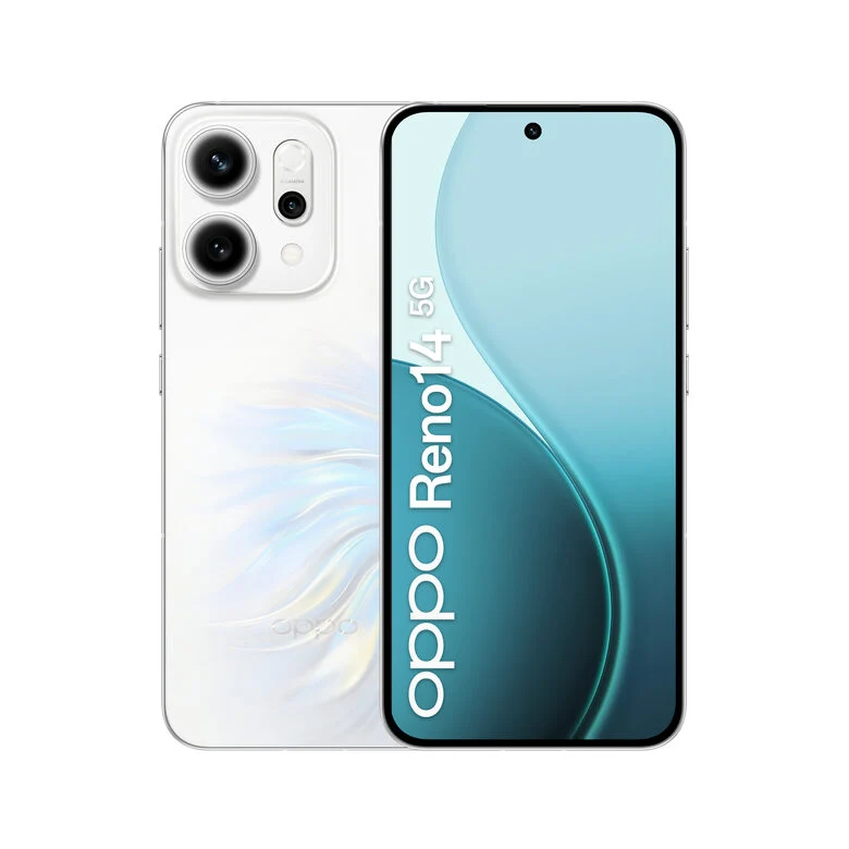 OPPO 14 5G Reno14 Smartphone 5G 16,7 cm (6.59") Doppia SIM Android 15 USB tipo-C 12 GB 512 GB 6000 mAh Bianco
