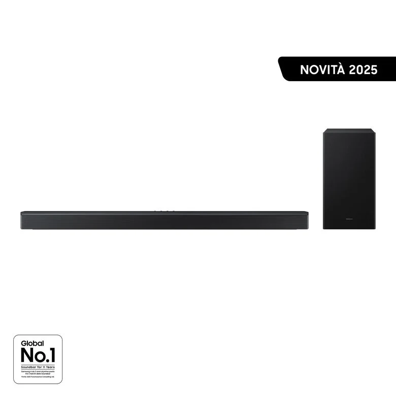 Samsung Soundbar HW-B750F/ZF, Audio 5.1 canali , Wireless Dolby 5.1ch, 2025