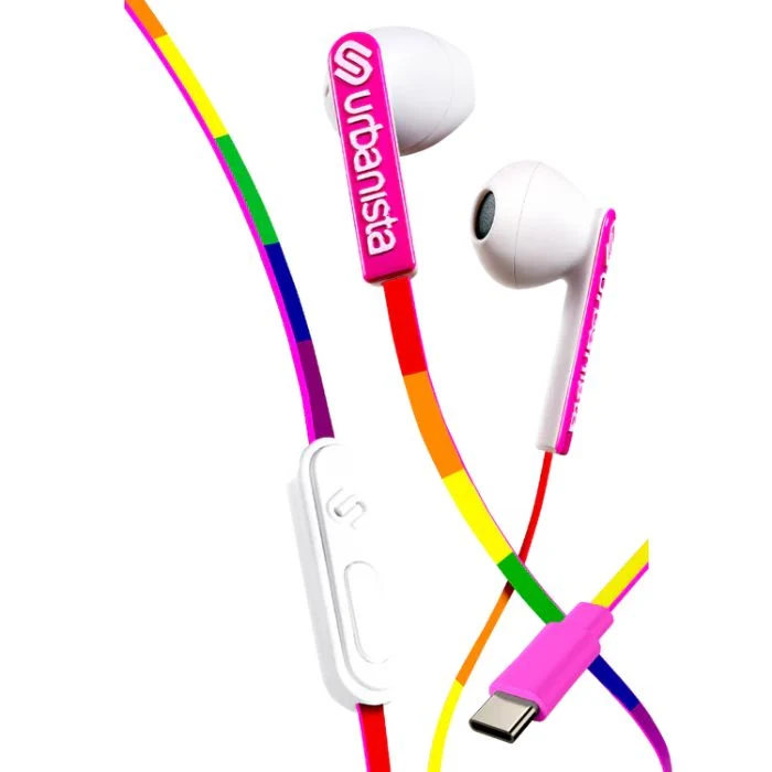 Urbanista San Francisco Auricolare con Cavo USB-C Rainbow