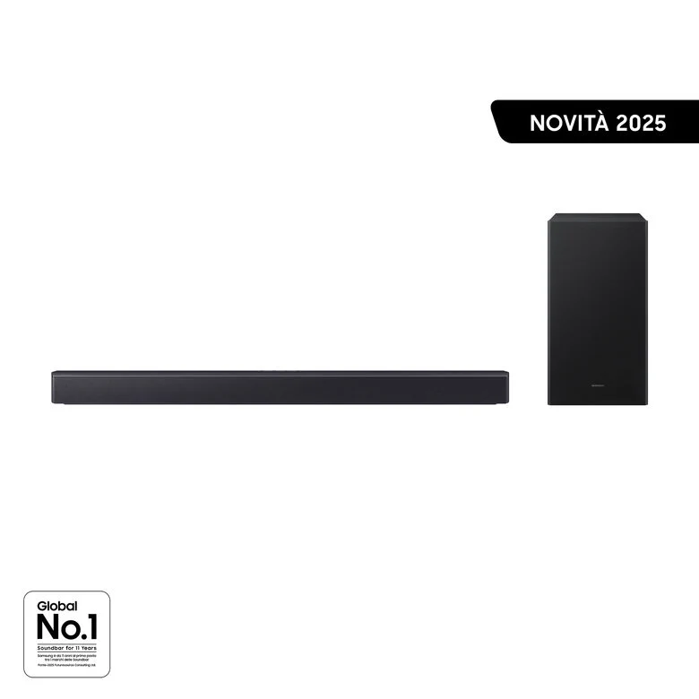 Samsung B-Series Soundbar HW-B450F/ZF, Audio 2.1 canali, Wireless Dolby 2ch, 2025