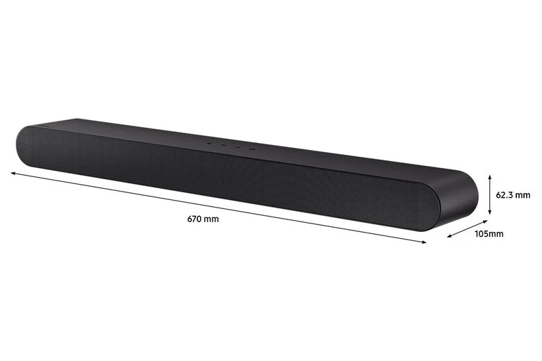 Samsung HW-S50B/ZF Soundbar canali 140W 2022, suono bilanciato e uniforme, music mode, tap sound