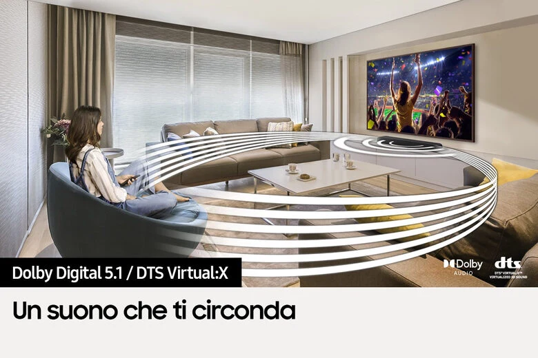 Samsung HW-S50B/ZF Soundbar canali 140W 2022, suono bilanciato e uniforme, music mode, tap sound