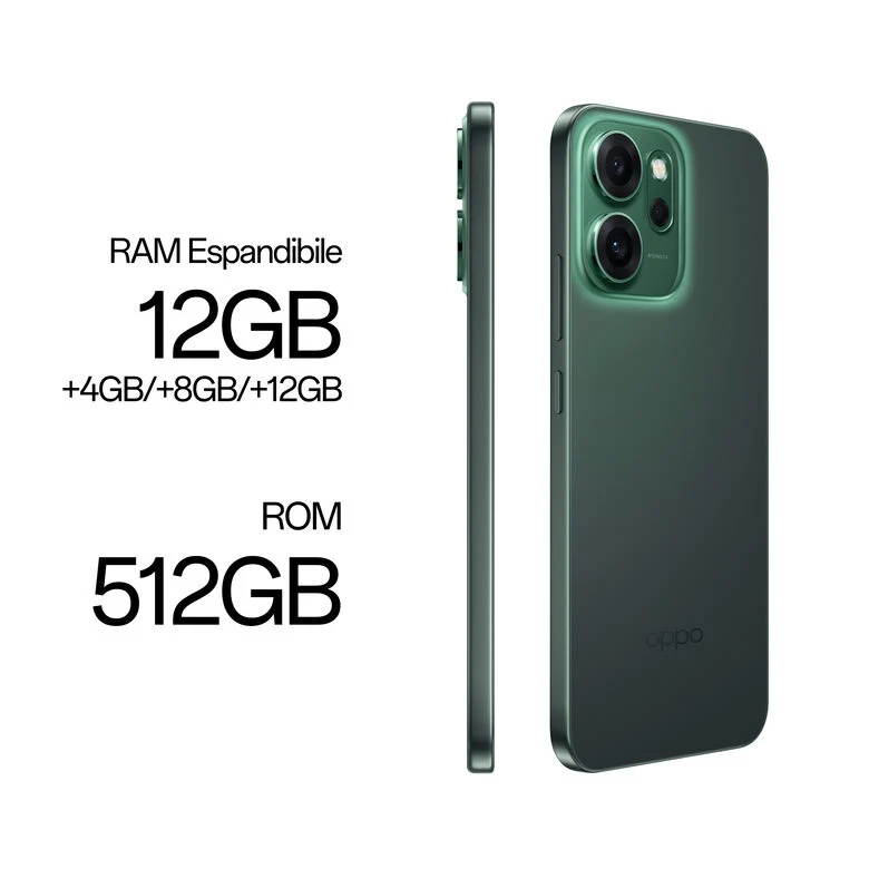 OPPO Reno14 FS Smartphone 5G 16,7 cm (6.57") Doppia SIM Android 15 USB tipo-C 12 GB 512 GB 6000 mAh Verde