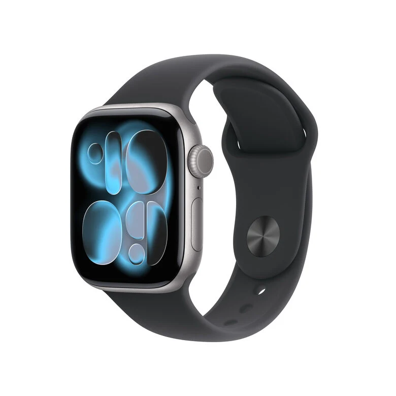 Apple Watch Series 11 GPS 42mm Cassa Alluminio Grigio Siderale con Sport Band Nero - S/M