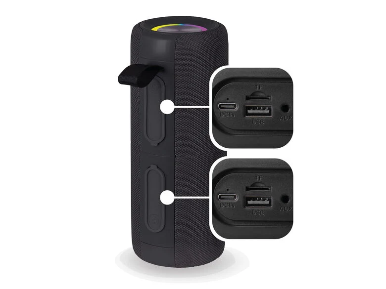 Trevi Altoparlante 2x15W Wireless 5.3 Micro SD AUX-IN IPX5 XCS 8A88 B Nero