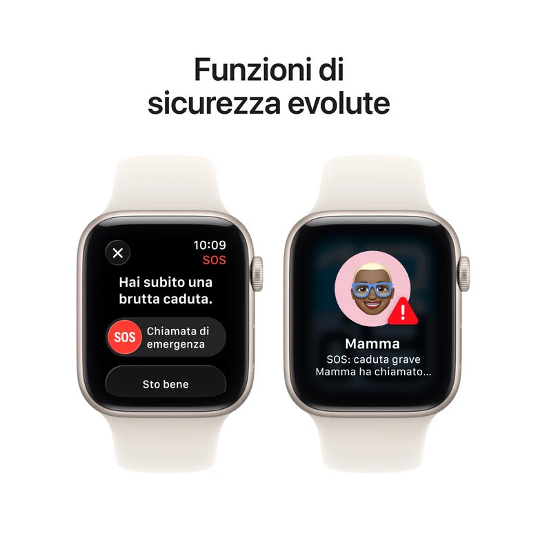 Apple Watch SE (3nd generation) SE 3 GPS 44mm Cassa Alluminio Galassia con Sport Band Galassia - M/L