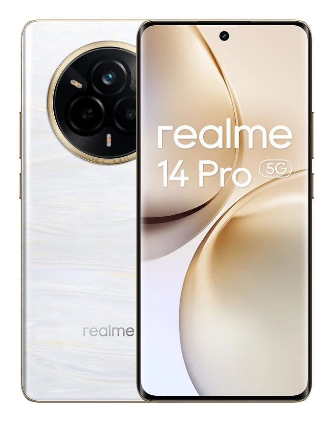 realme 14 Pro 5G 17,2 cm (6.77") Doppia SIM Android 15 USB tipo-C 8 GB 256 GB 6000 mAh Bianco