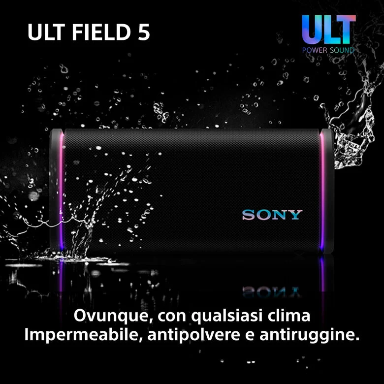 Sony Ult Field 5 Altoparlante portatile stereo Nero