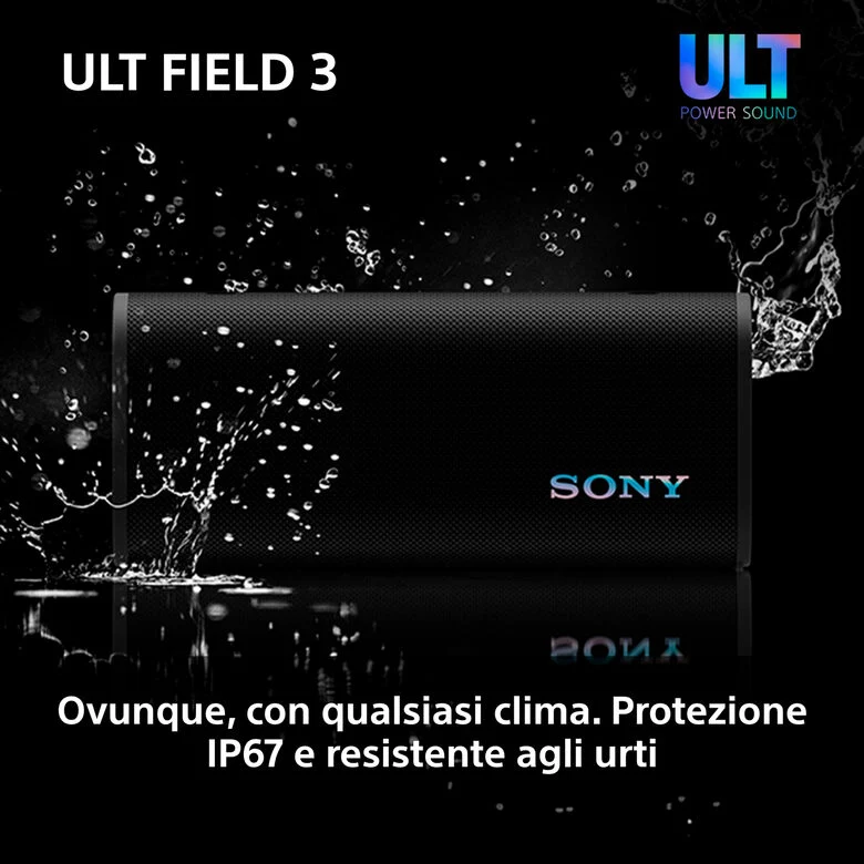 Sony SRSULT30B Altoparlante portatile stereo Nero