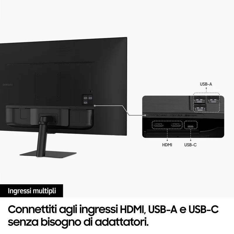 S32Dm500 Smartmonitor,Uhd,Usb-C,Speaker,Telecomand