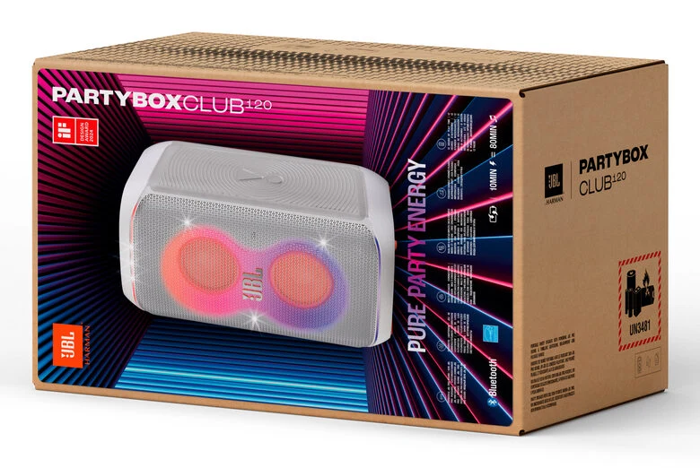JBL PartyBox Club 120 Altoparlante da festa Bianco 160 W