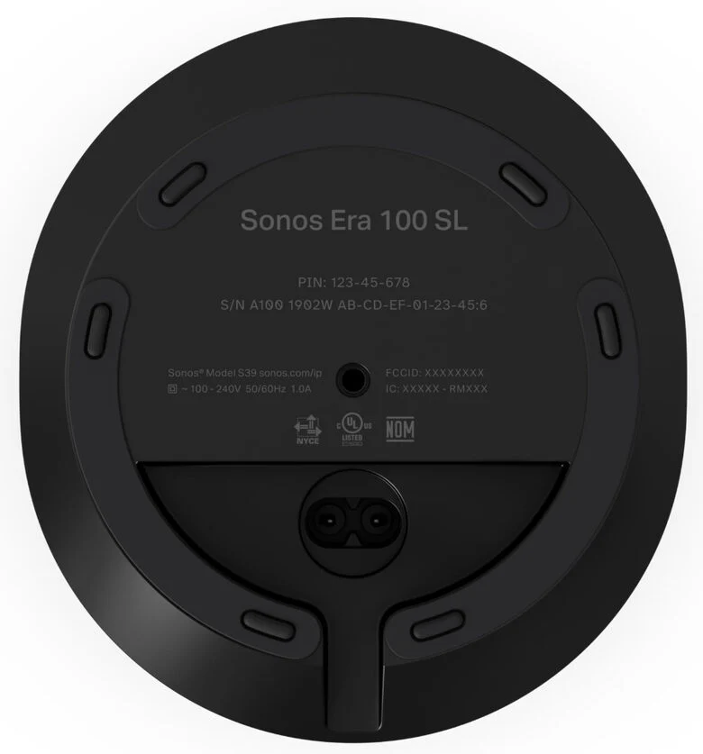Sonos Era 100 SL Range completo Nero Cablato