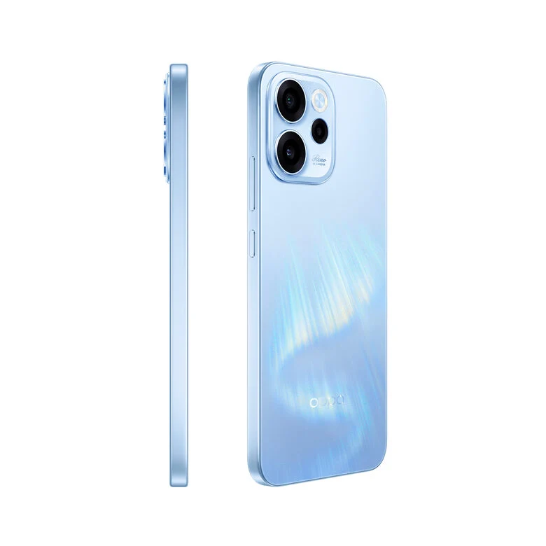 OPPO Reno15 F 5G Smartphone Aurora Blue Box