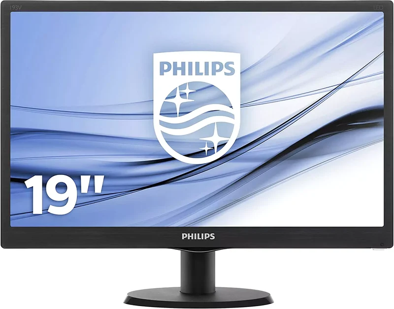 Philips 193V5LSB2 Monitor LCD LED 18.5" 1366 x 768 Pixel a 60 Hz Luminosità 200 cd/m² Tempo di risposta 5ms Contrasto 700:1
