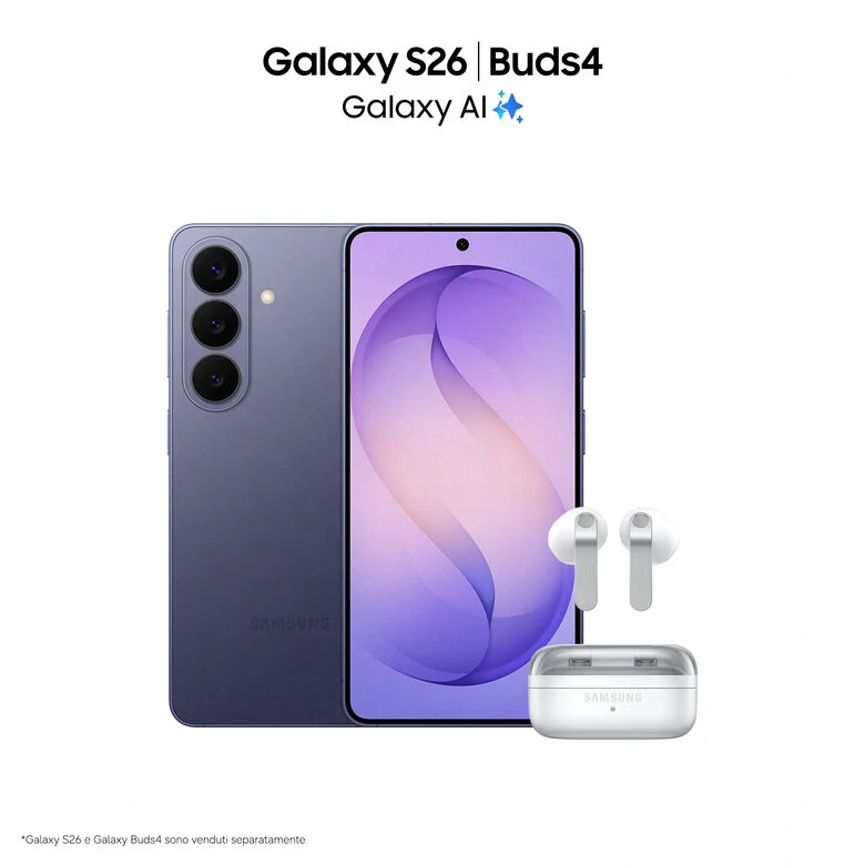 Samsung Galaxy S26 Smartphone AI, 512GB, Violet
