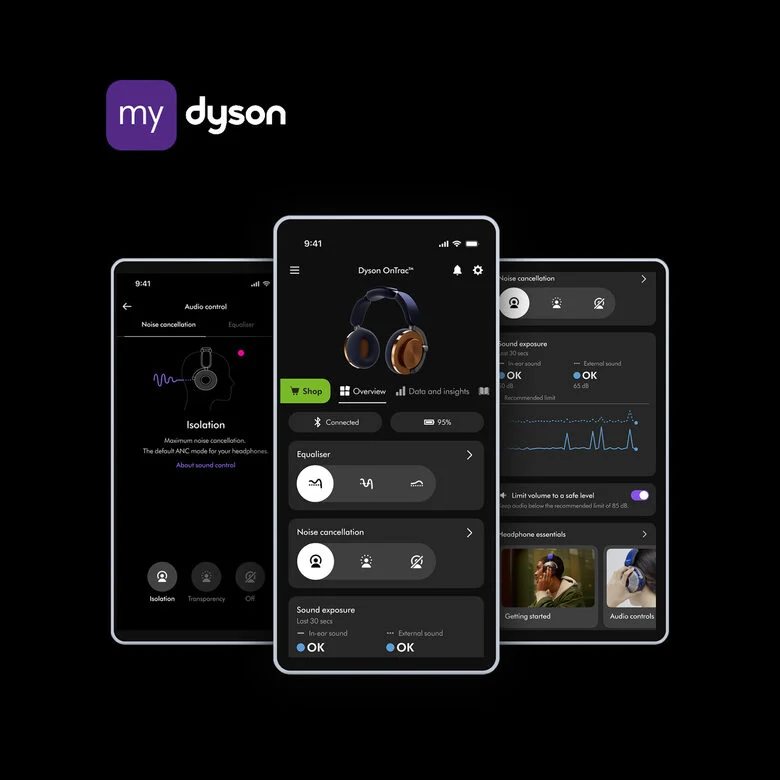 Dyson CNC OnTrac Cuffie Wireless A Padiglione Musica e Chiamate USB tipo-C Bluetooth Rame