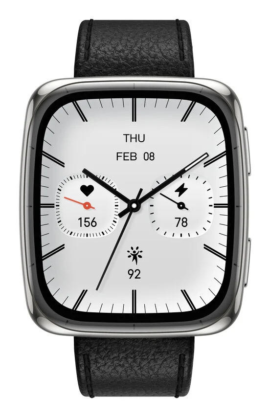 Amazfit Active 2 Square Vetro zaffiro con display AMOLED Pagamento contactless 5 sistemi satellitari & mappe offline Durata della batteria fino a 10 giorni