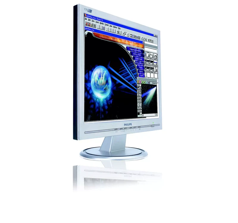 Philips 170A Monitor LCD 17" 1280x1024 Pixel HD Luminosità 300 cd/mq Contrasto 800:1 Tempo di risposta 5ms Perfetto per il tuo ufficio