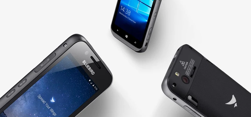 Bluebird EF500 Palmare Touch Screen Lettore di codice a barre | Resistente ad urti ed intemperie | Il miglior amico della logistica