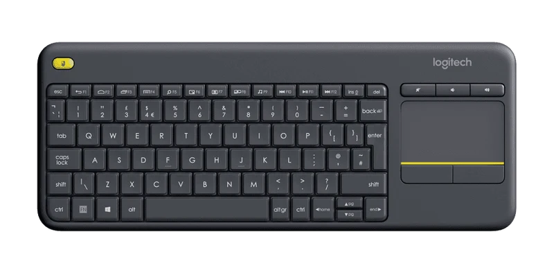 Tastiera con TouchPad Logitech Media K400 Plus Wireless con Touch Pad integrato controlla il tuo PC direttamente dal divano