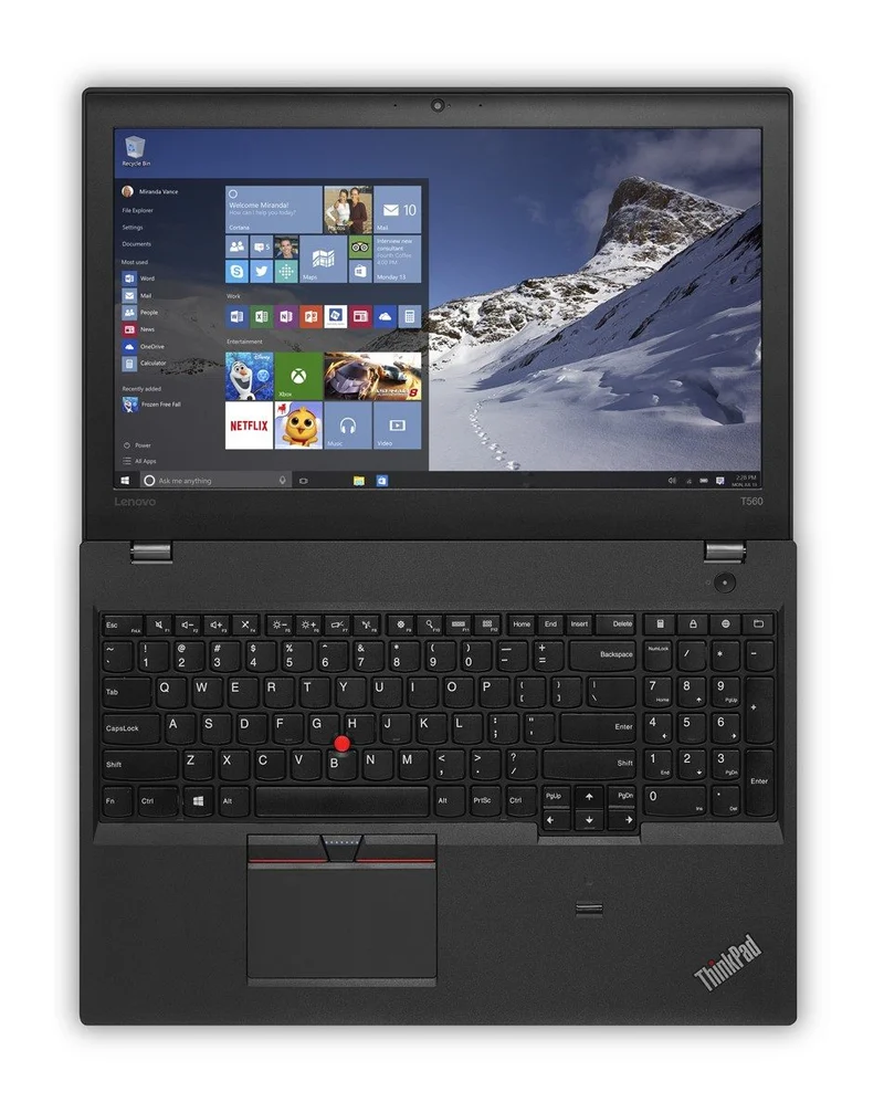 Lenovo Thinkpad T560 Notebook 15.5" FullHD | Intel Core i7-6600U 2.6Ghz | Ram 16Gb | SSD 256Gb | Tastiera ITA | Windows 10 Pro