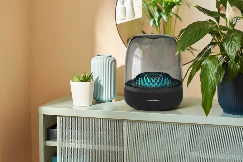 Harman/Kardon Aura Altoparlanti Studio 4 Nero, Trasparente Wireless 100 W