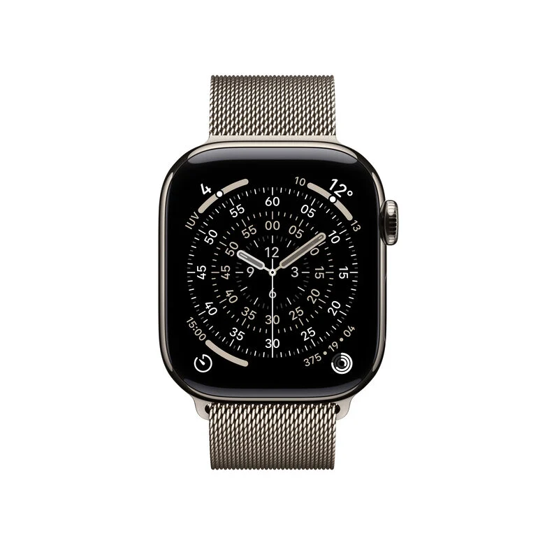 Apple Watch Series 11 GPS + Cellular 42mm Cassa Titanio con Loop in maglia Milanese