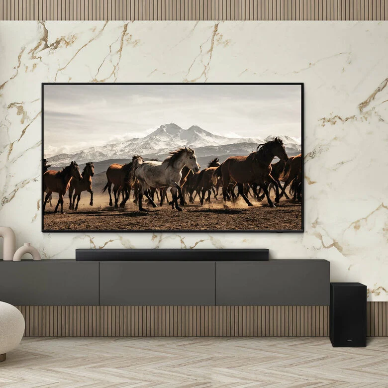 Samsung Soundbar HW-B750D/ZF Serie B, 6 Speaker, Wireless Dolby 5.1ch, Audio a 5.1 Canali, Surround sound expansion, Compatibile con Alexa e Google Assistant Black