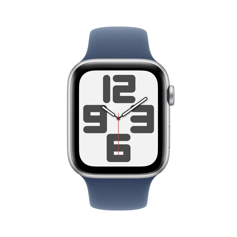 Apple Watch SE GPS + Cellular 44mm Cassa in Alluminio Color Argento con Denim Sport Band - M/L