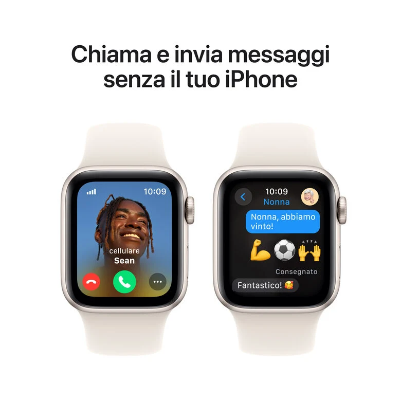 Apple Watch SE GPS + Cellular 40mm Cassa Alluminio Galassia con Galassia Sport Band - S/M