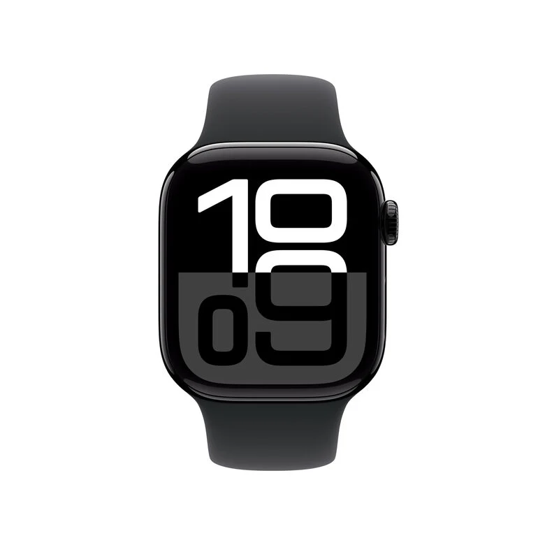 Apple Watch Series 10 Serie 10 GPS + Cellular 42mm Cassa in Alluminio color Jet Black con Nero Sport Band - M/L